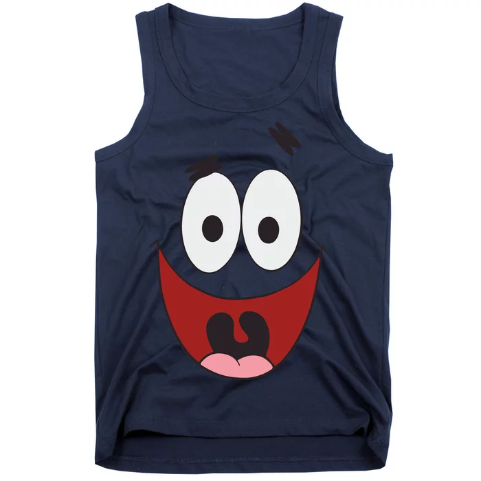 Patrick Cartoon Smile Face Tank Top