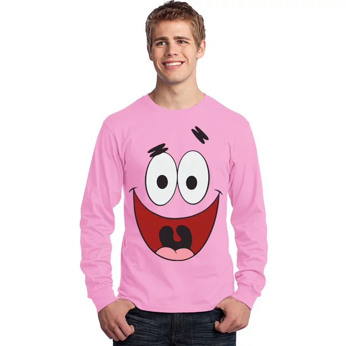 Patrick Cartoon Smile Face Long Sleeve Shirt