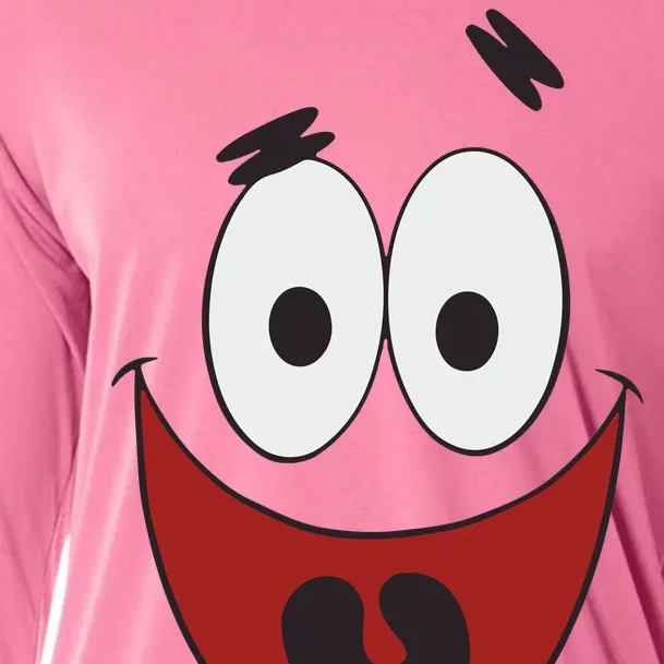 Patrick Cartoon Smile Face Cooling Performance Long Sleeve Crew