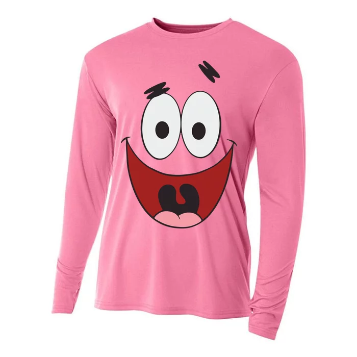 Patrick Cartoon Smile Face Cooling Performance Long Sleeve Crew