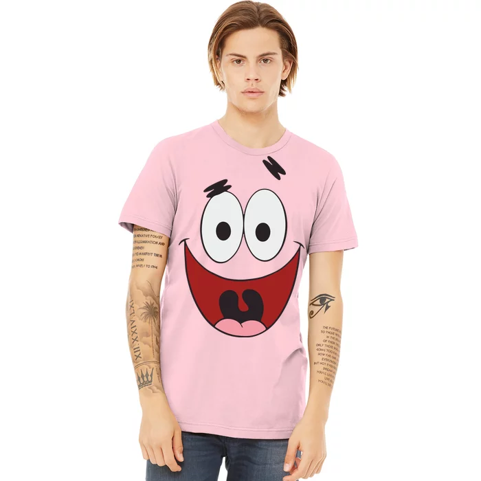 Patrick Cartoon Smile Face Premium T-Shirt