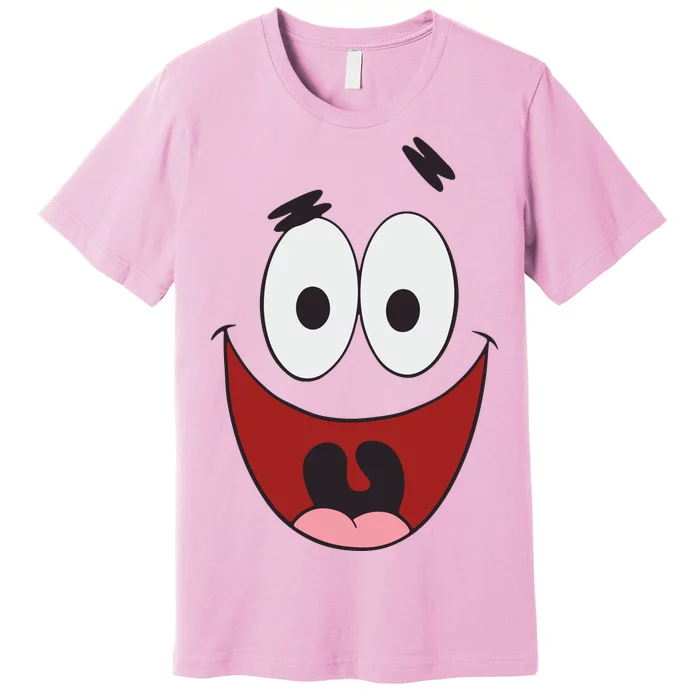 Patrick Cartoon Smile Face Premium T-Shirt