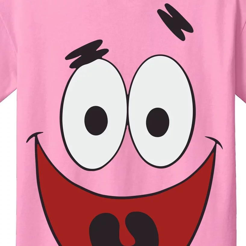 Patrick Cartoon Smile Face Kids T-Shirt