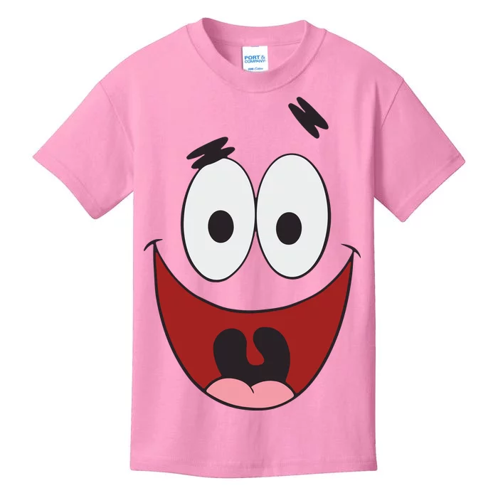 Patrick Cartoon Smile Face Kids T-Shirt