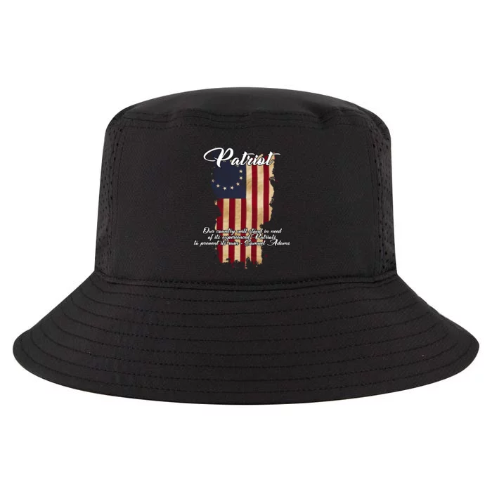 Patriot Founding Fathers Quote Betsy Ross Flag Cool Comfort Performance Bucket Hat