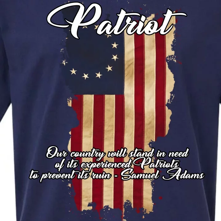 Patriot Founding Fathers Quote Betsy Ross Flag Sueded Cloud Jersey T-Shirt