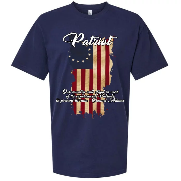 Patriot Founding Fathers Quote Betsy Ross Flag Sueded Cloud Jersey T-Shirt