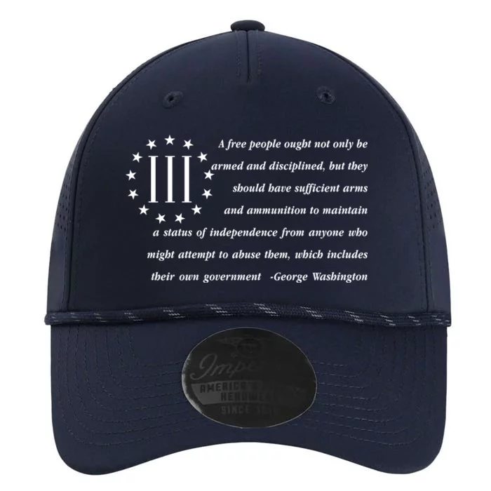 Patriot George Washington American Flag Quote Performance The Dyno Cap