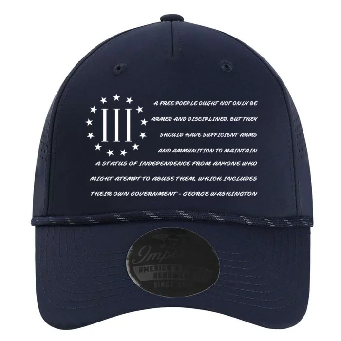 Patriot George Washington Flag Quote Performance The Dyno Cap