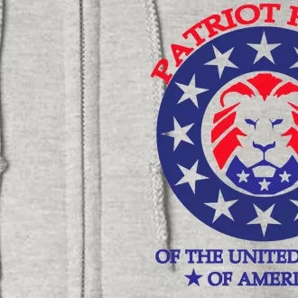 Patriot Party Of The United States Of America Full Zip Hoodie