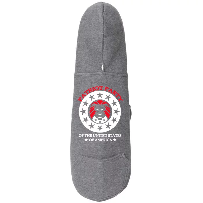 Patriot Party Of The United States Of America Doggie 3-End Fleece Hoodie