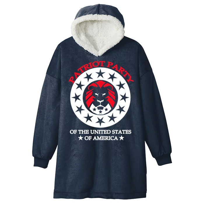 Patriot Party Of The United States Of America Hooded Wearable Blanket