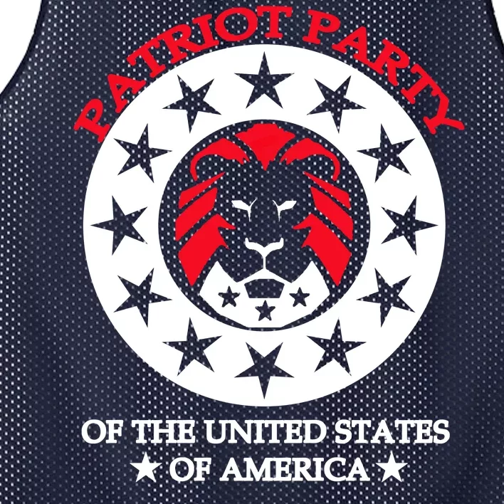 Patriot Party Of The United States Of America Mesh Reversible Basketball Jersey Tank