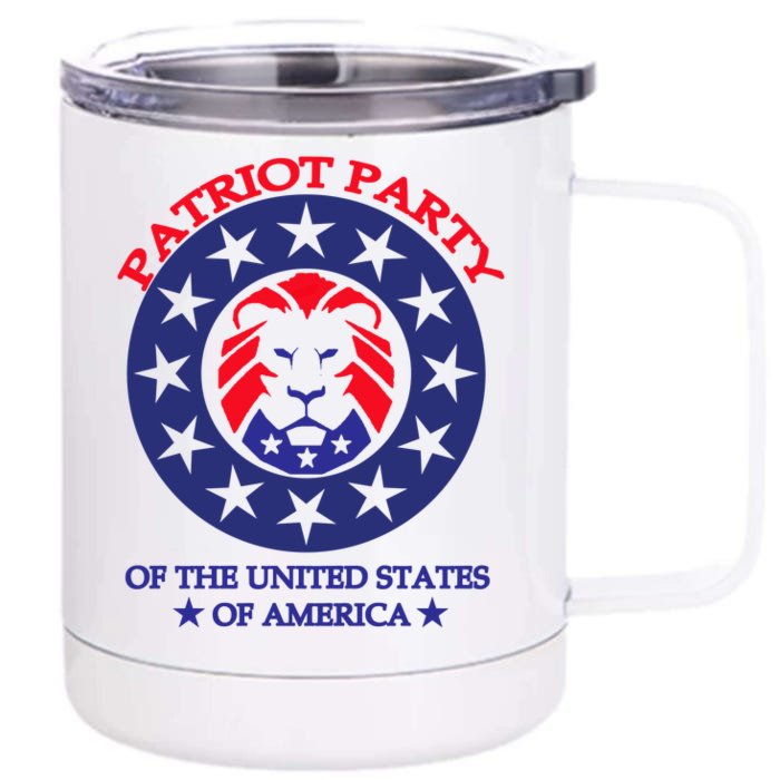 Patriot Party Of The United States Of America Front & Back 12oz Stainless Steel Tumbler Cup