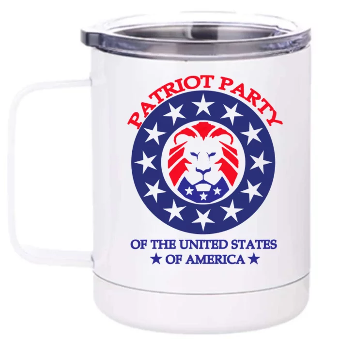 Patriot Party Of The United States Of America Front & Back 12oz Stainless Steel Tumbler Cup