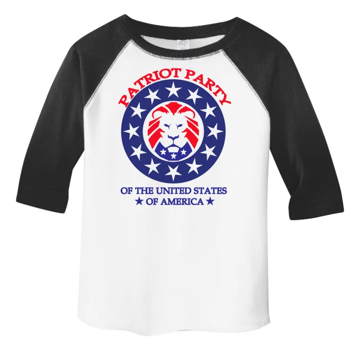 Patriot Party Of The United States Of America Toddler Fine Jersey T-Shirt