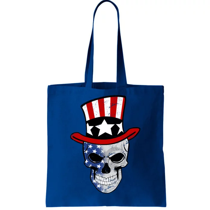 Patriot Skull Tote Bag