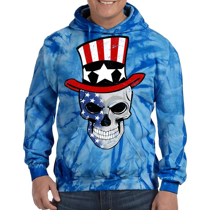 Patriot Skull Tie Dye Hoodie