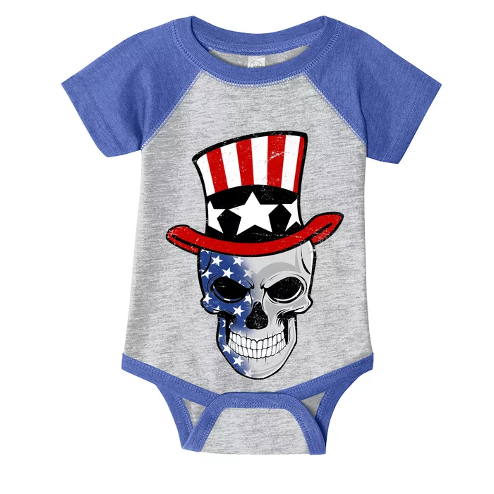 Patriot Skull Infant Baby Jersey Bodysuit