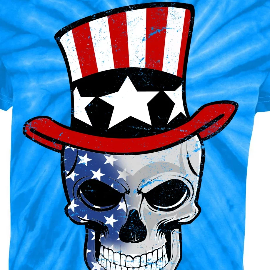 Patriot Skull Kids Tie-Dye T-Shirt