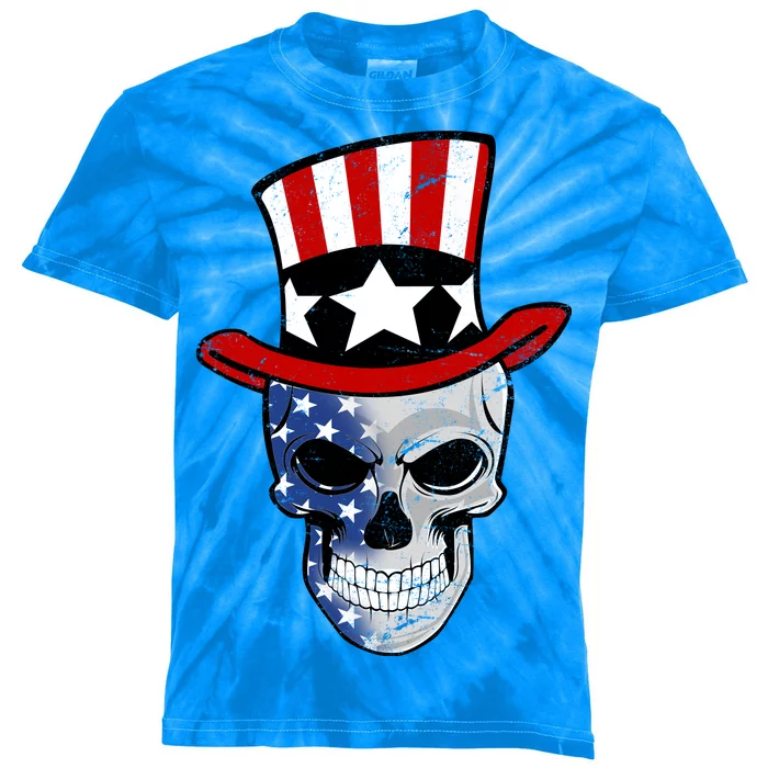 Patriot Skull Kids Tie-Dye T-Shirt