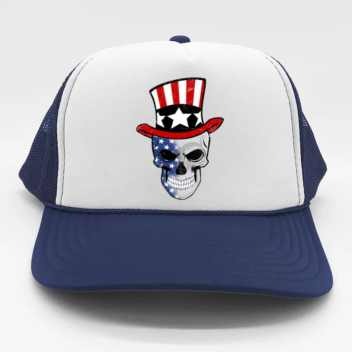 Patriot Skull Trucker Hat