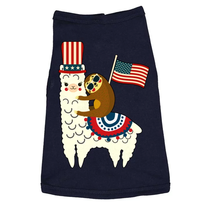 Patriot Sloth Llama Doggie Tank