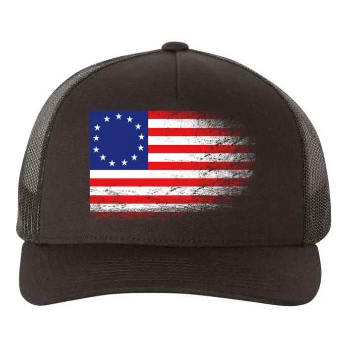 Patriotic 13 Colonies Flag Betsy Ross Yupoong Adult 5-Panel Trucker Hat