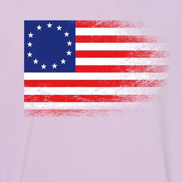 Patriotic 13 Colonies Flag Betsy Ross Garment-Dyed Sweatshirt