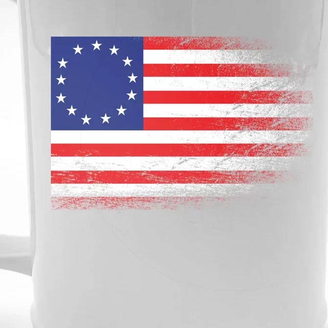 Patriotic 13 Colonies Flag Betsy Ross Front & Back Beer Stein