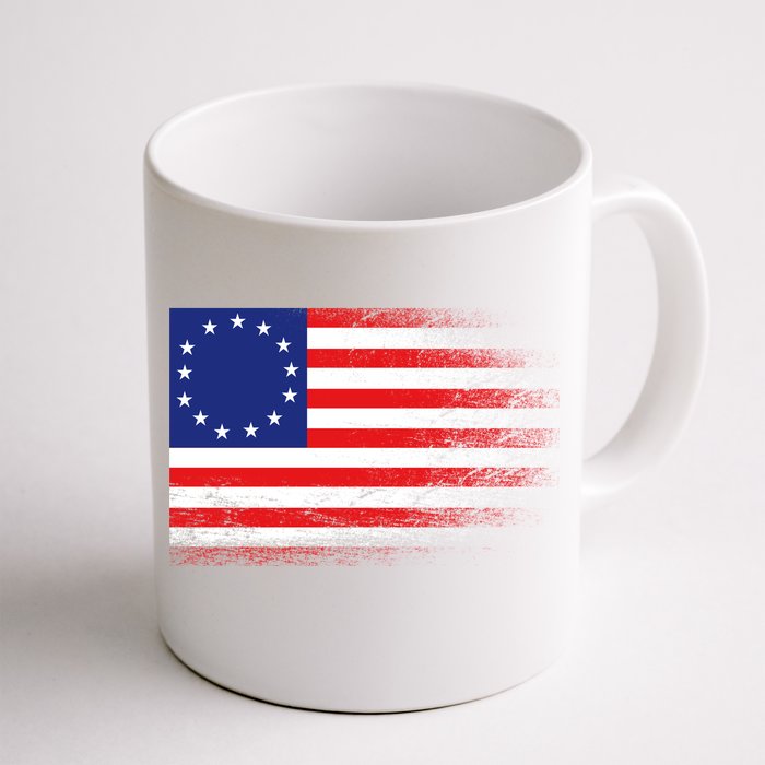 Patriotic 13 Colonies Flag Betsy Ross Front & Back Coffee Mug