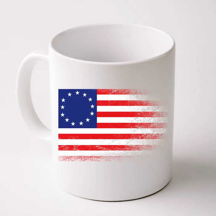 Patriotic 13 Colonies Flag Betsy Ross Front & Back Coffee Mug