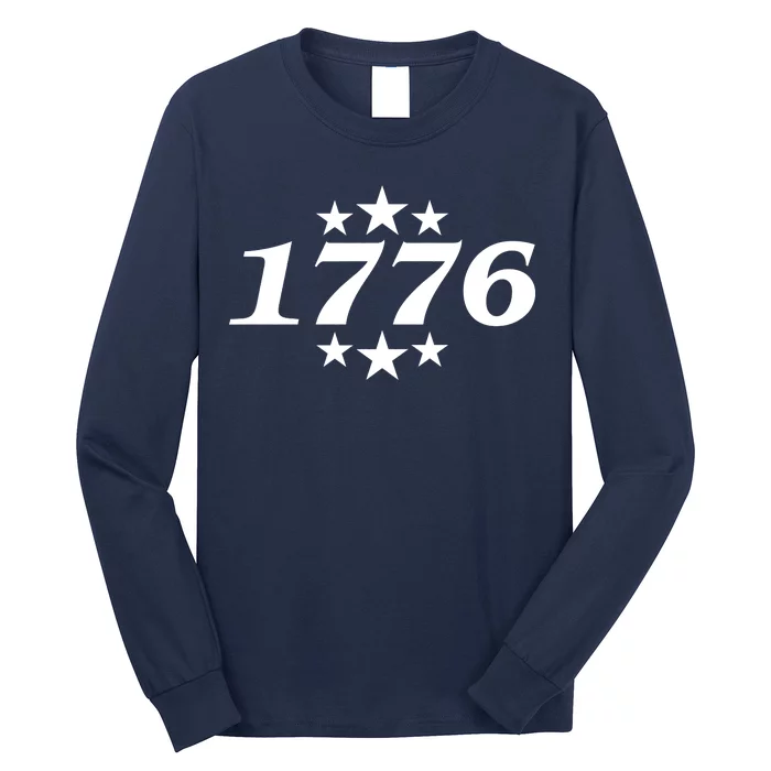 Patriotic 1776 USA 4th of July Stars Long Sleeve Shirt