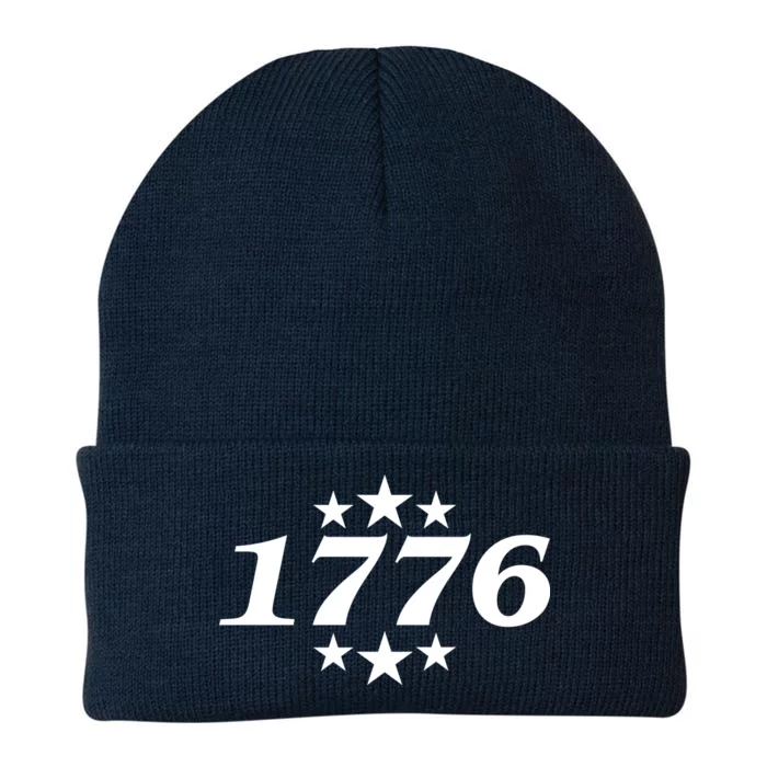 Patriotic 1776 USA 4th of July Stars Knit Cap Winter Beanie