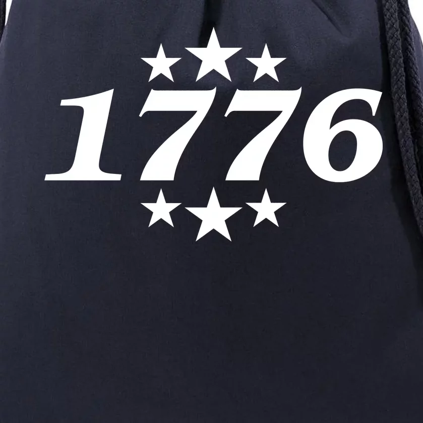 Patriotic 1776 USA 4th of July Stars Drawstring Bag