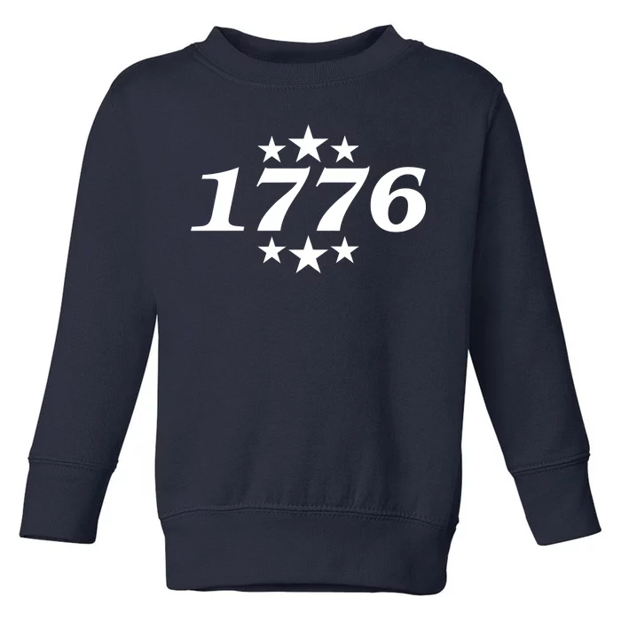 Patriotic 1776 USA 4th of July Stars Toddler Sweatshirt