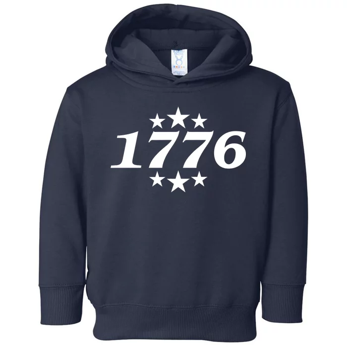 Patriotic 1776 USA 4th of July Stars Toddler Hoodie