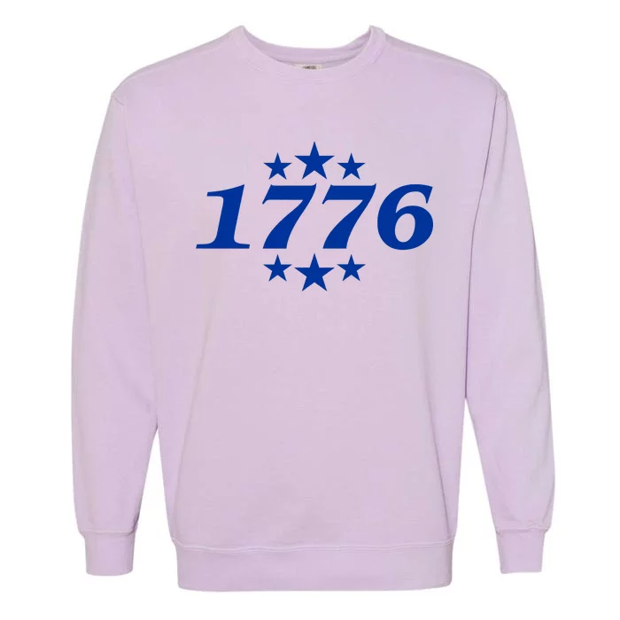 Patriotic 1776 USA 4th of July Stars Garment-Dyed Sweatshirt