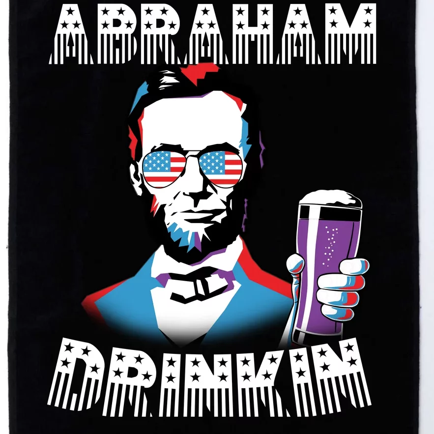 Patriotic Abraham Lincoln Drinkin Platinum Collection Golf Towel