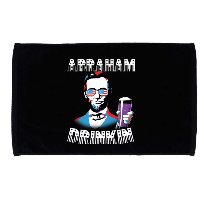 Patriotic Abraham Lincoln Drinkin Microfiber Hand Towel