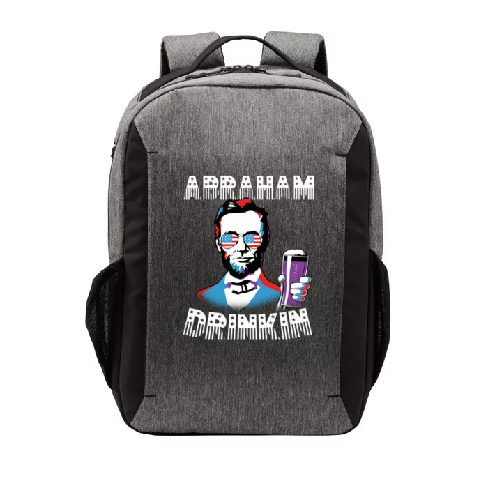 Patriotic Abraham Lincoln Drinkin Vector Backpack