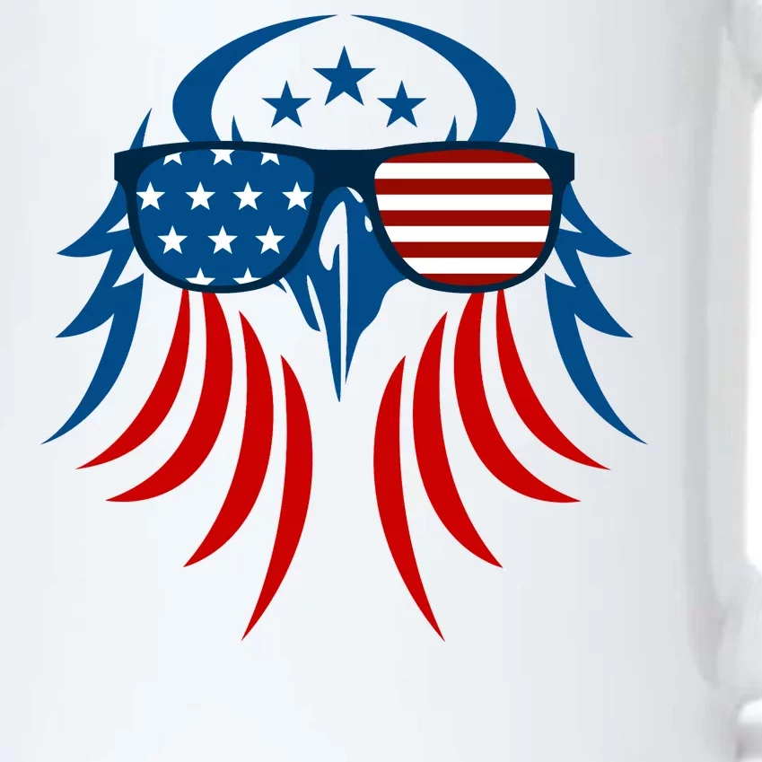 Patriotic American Bald Eagle Black Color Changing Mug