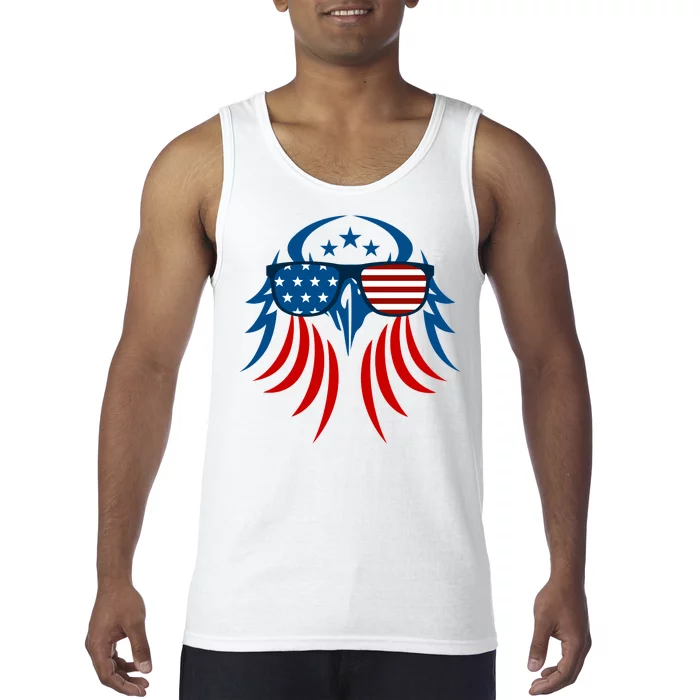 Patriotic American Bald Eagle Tank Top