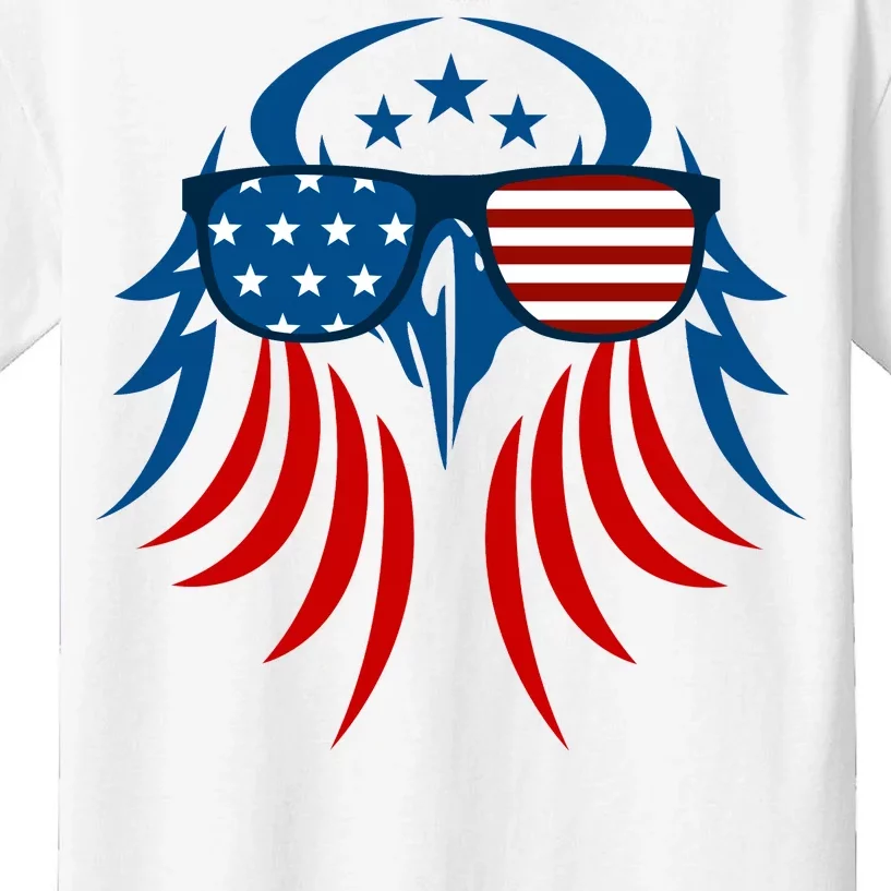 Patriotic American Bald Eagle Kids T-Shirt