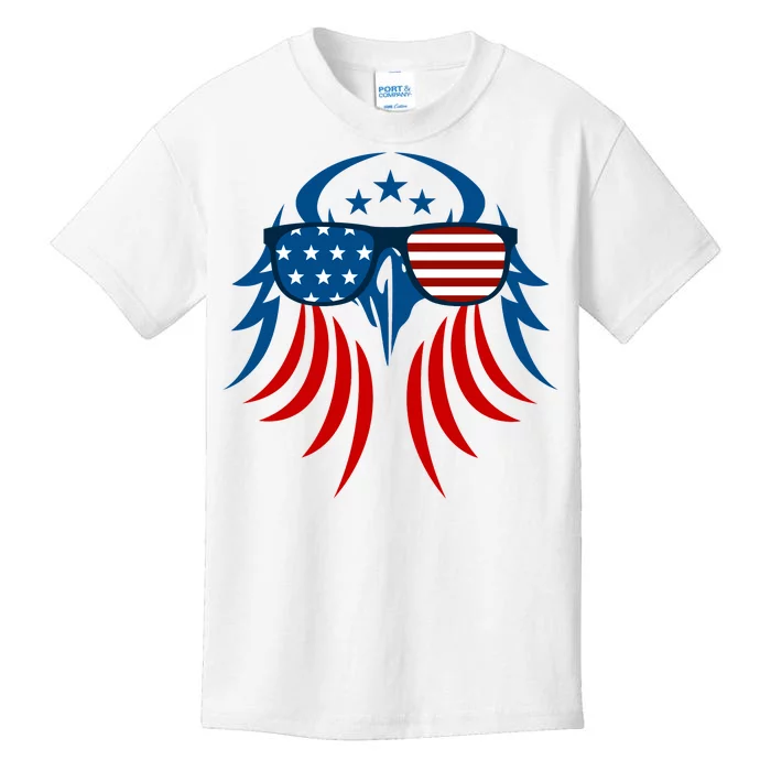 Patriotic American Bald Eagle Kids T-Shirt