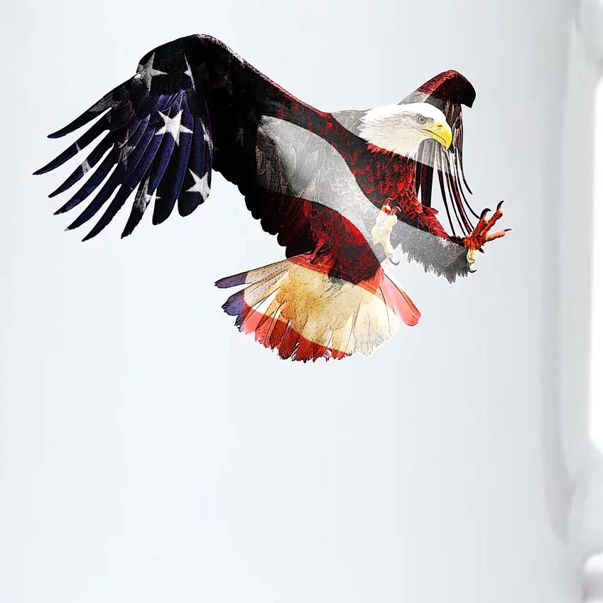 Patriotic American Bold Eagle Black Color Changing Mug