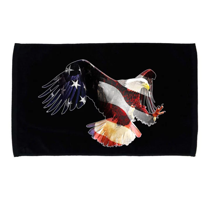 Patriotic American Bold Eagle Microfiber Hand Towel