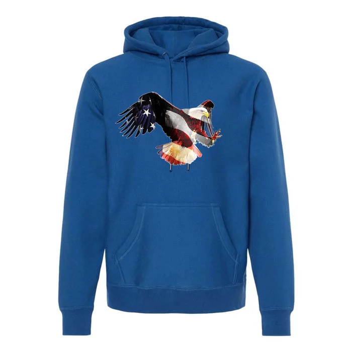 Patriotic American Bold Eagle Premium Hoodie