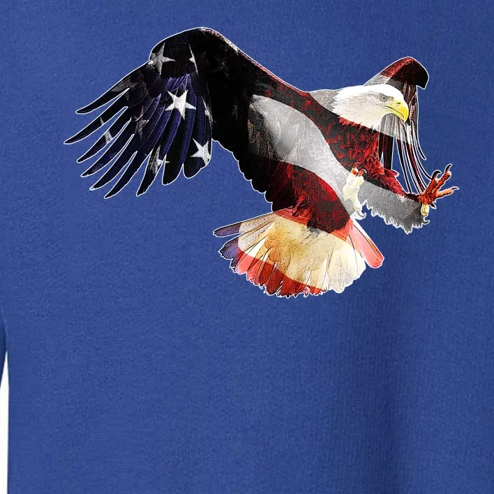 Patriotic American Bold Eagle Toddler Sweatshirt