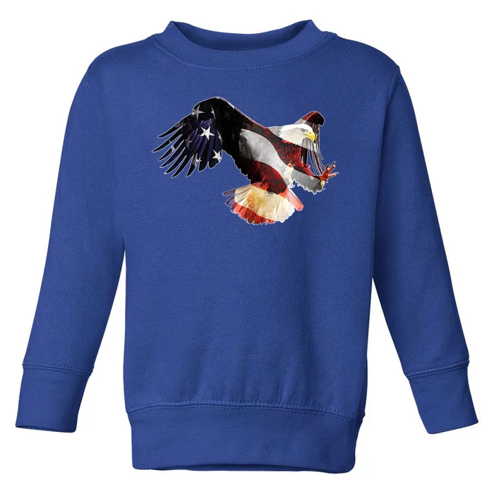 Patriotic American Bold Eagle Toddler Sweatshirt